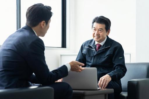 商談 商談 営業,ビジネス,商談の写真素材