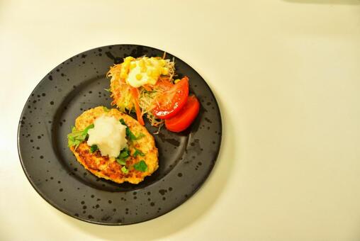 夕食ハンバーグ 夕食ハンバーグの写真