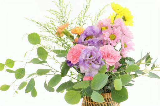 花瓶の花 2 花瓶の花 2 花,カーネーション,スプレー菊の写真素材