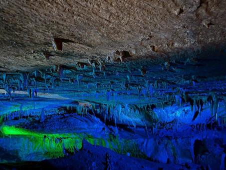 面不動鍾乳洞 鍾乳洞,面不動鍾乳洞,洞窟の写真素材