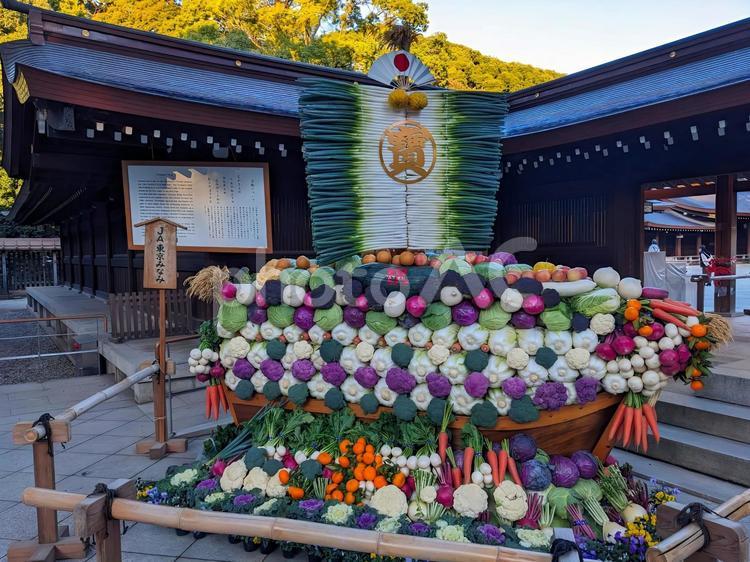 野菜 宝船 寺社,参道,仏閣の写真素材
