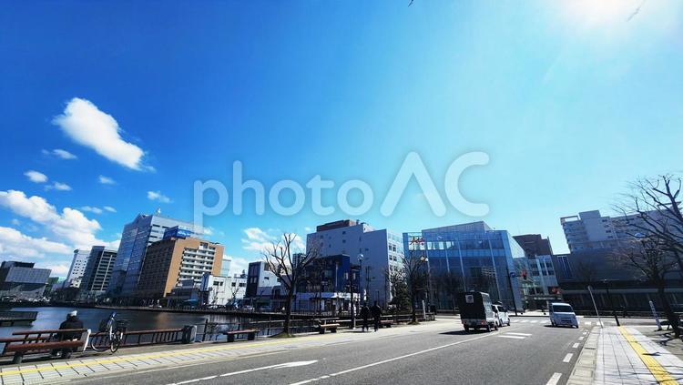 秋田県の景色 春,秋田県,風景の写真素材