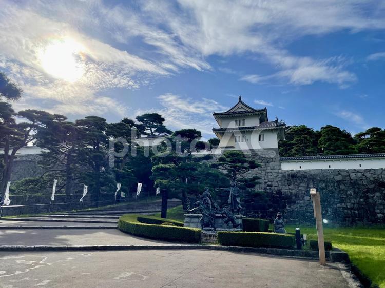 晴天の陸奥二本松城 二本松城,二本松市,城郭の写真素材