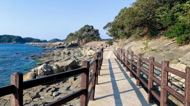 日本本土最西端 神崎鼻公園の風景 神崎鼻公園,最西端,日本本土の写真素材