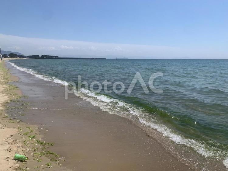 波打ち際 海,波打ち際,海岸の写真素材