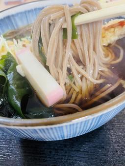 天ぷら蕎麦 天ぷら蕎麦,海老天,蕎麦の写真素材