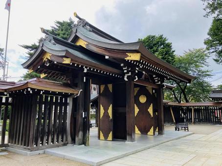 諏訪神社 神門 諏訪神社 神門 諏訪神社,岩手県北上市,神社の写真素材