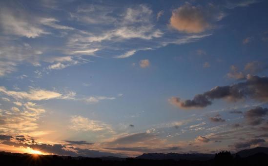 秋の夕空(2021.11)№1 秋の夕空(2021.11)№1の写真