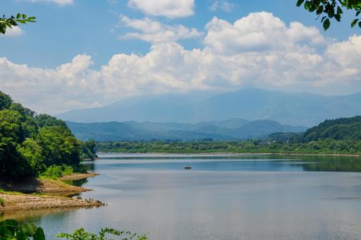ダム湖の風景⑹ ダム湖の風景⑹ 湖,釜房湖,ダム湖の写真素材