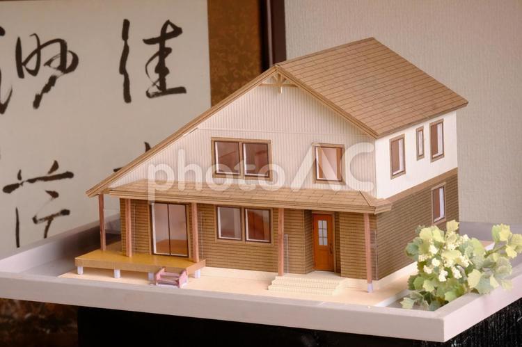 住宅模型 住宅模型,新築,マイホームの写真素材