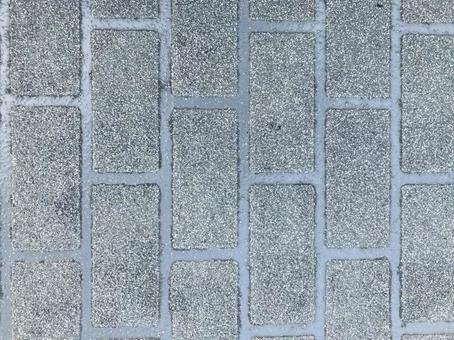 グリーンタイル調歩道テクスチャー グリーン,カラー,タイル調の写真素材