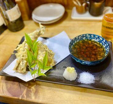 高級店　穴子の天ぷら 天ぷら,穴子,美味しいの写真素材