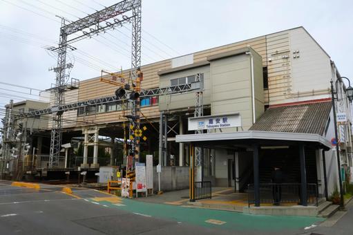 近鉄高安駅・高安検車区 外観 近鉄高安駅・高安検車区 外観 近鉄高安駅,近鉄高安車庫,近鉄高安検車区の写真素材