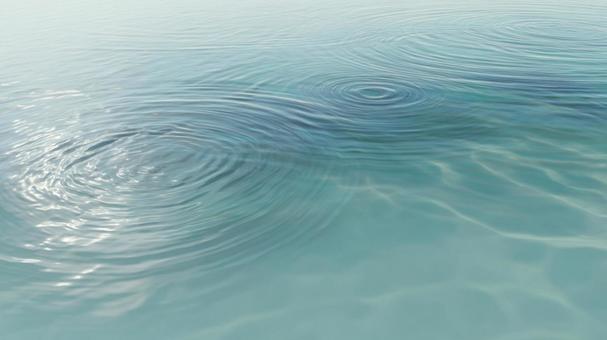 穏やかな水面と波紋 穏やかな水面と波紋の写真
