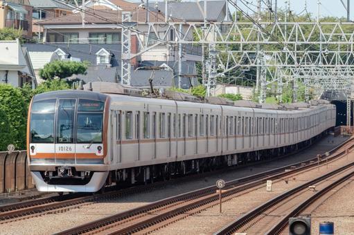東京地下鉄副都心線用の通勤形電車 東京地下鉄,東京メトロ,地下鉄の写真素材