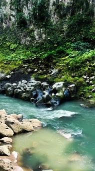 高千穂峡 高千穂,宮崎,宮崎県の写真素材