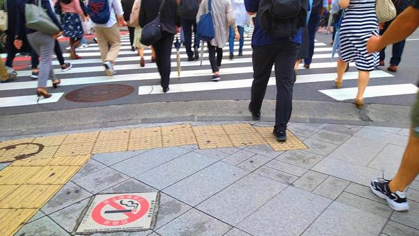 都会の雑踏 都会の雑踏 都会の雑踏,雑踏イメージ,横断歩道の写真素材