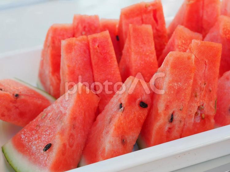 すいか　夏のおやつ スイカ,夏,果物の写真素材
