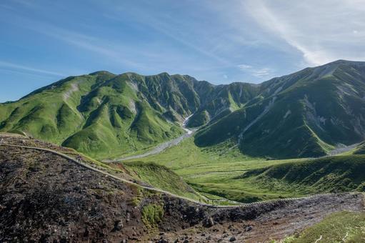 夏の立山 立山,tateyama,夏の写真素材