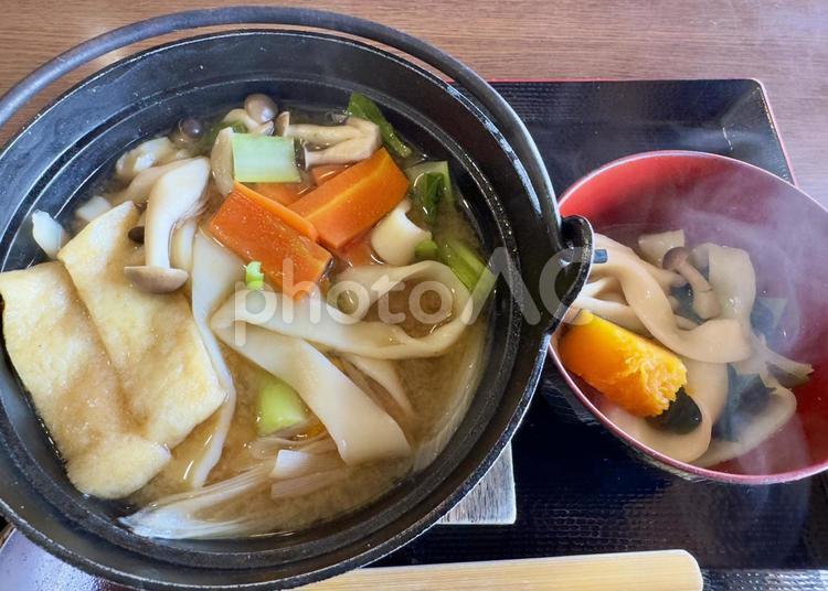 ほうとう（山梨の郷土料理） ほうとう,麺料理,平たい麺の写真素材