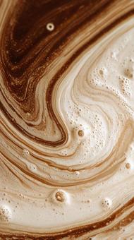 抽象的なコーヒーの流体模様の写真