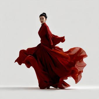 パフォーマンス中の、情熱的で美しい女性 パフォーマンス中の、情熱的で美しい女性の写真