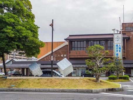 【滋賀県】近江八幡駅北口 近江八幡駅北口,近江八幡駅,近江八幡の写真素材