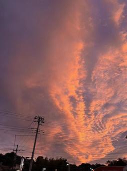 秋の夕暮れ 秋の夕暮れの写真