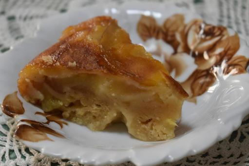 リンゴのケーキ リンゴのケーキ リンゴ,リンゴケーキ,手作りの写真素材