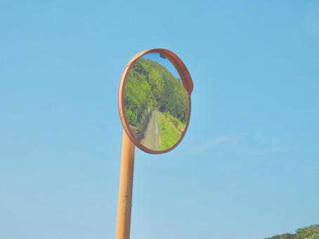 鏡の中の田舎の写真
