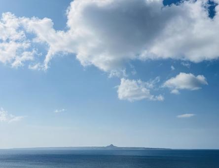 夏の海と空 夏の海と空の写真