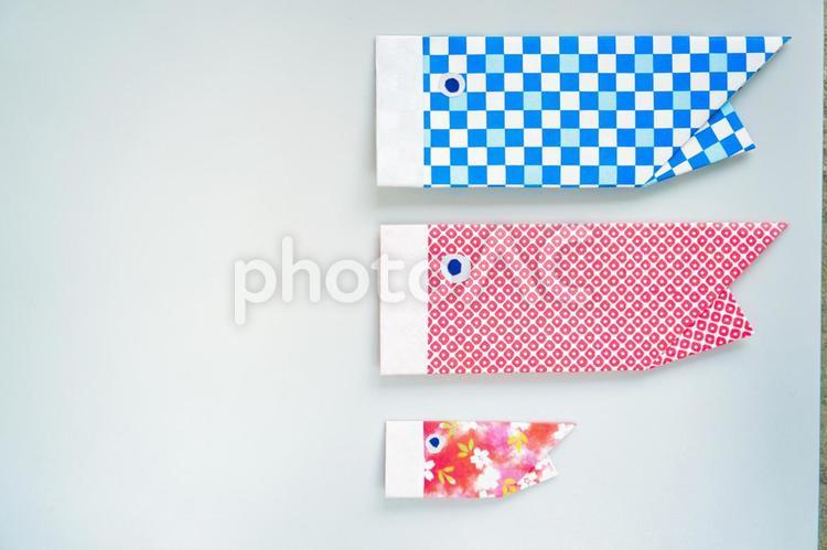 こいのぼり　折り紙　origami３ こいのぼり,コイノボリ,鯉のぼりの写真素材