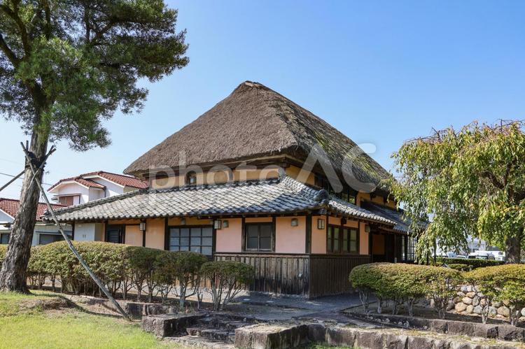 明治時代の民家 古民家,移築,旧岳中家住宅の写真素材