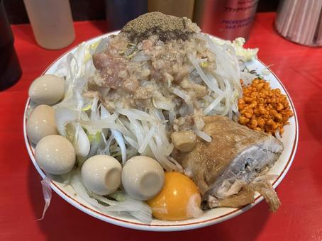 鷹の目 まぜそば 鷹の目 まぜそば 鷹の目,まぜそば,二郎系の写真素材