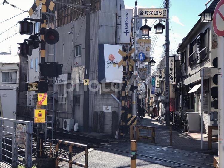 町中の一風景 町中,街中,商店街の写真素材