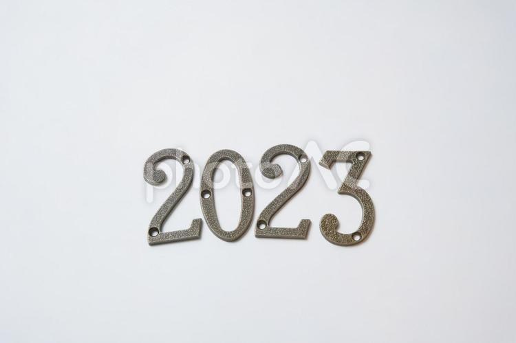2023年の文字とコピースペース 2023年,スケジュール,年の写真素材