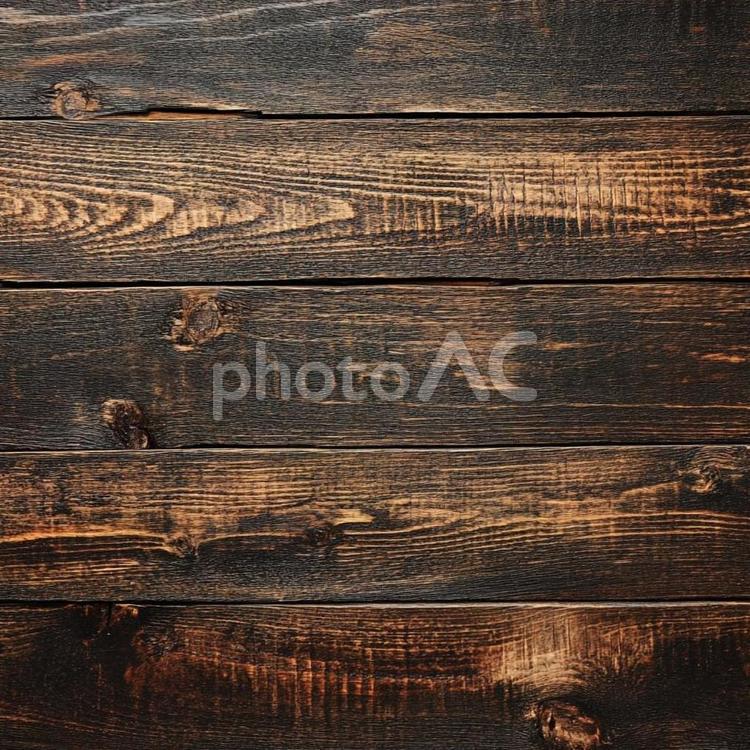 焦げ茶色の古材板の木目背景素材 木目,木,木材の写真素材