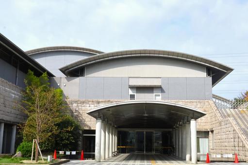 八尾市立総合体育館「ウイング」建物外観2 八尾市立総合体育館「ウイング」建物外観2 八尾市立総合体育館,ウイング,総合体育館の写真素材