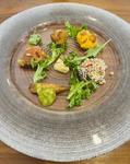 オシャレな前菜 ランチ,前菜メニュー,お皿の写真素材