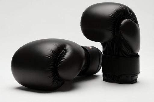 黒いボクシンググローブのペアの写真