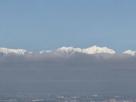 東雲の丘から見た爺ヶ岳 信州,長野県,山の写真素材