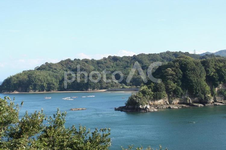 瀬戸内海の海と島の風景 瀬戸内海,島,しまなみ海道の写真素材