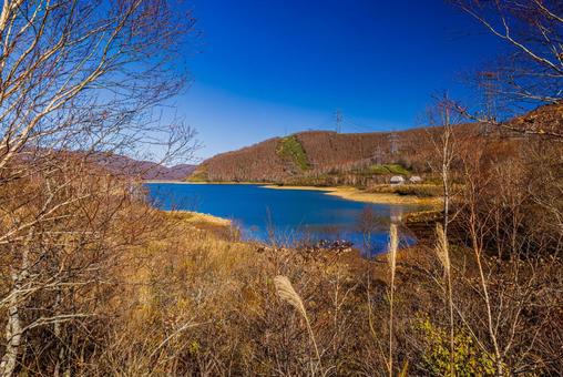 新潟県 苗場の秋景色 新潟県 苗場の秋景色 紅葉,秋,苗場ドラゴンドラの写真素材