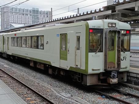 キハ110ー228 キハ110ー228 キハ110系,ディーゼルカー,ローカル線の写真素材
