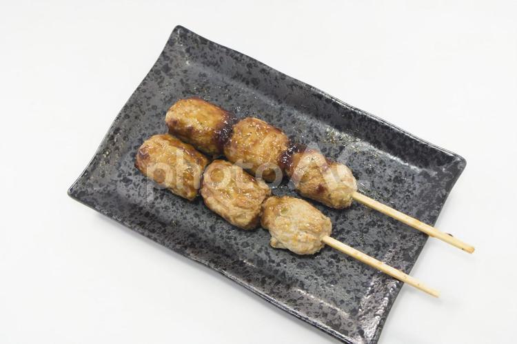   焼き鳥　  つくね つくね,焼き鳥,肉だんごの写真素材