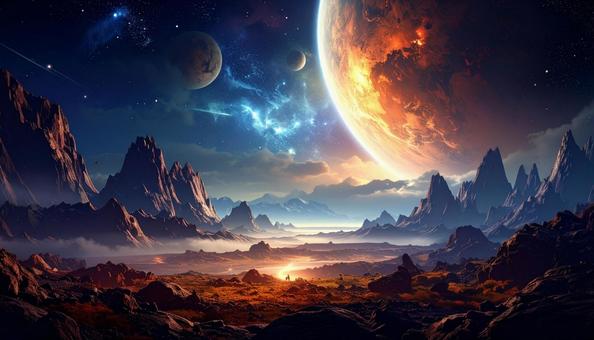 幻想的な宇宙 幻想的な宇宙の写真