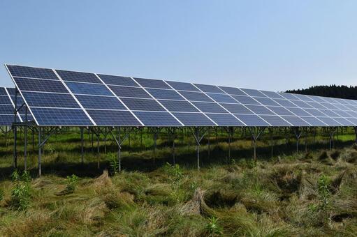 ソーラーパネル 自然エネルギー 太陽電池発電所,発電,発電所の写真素材