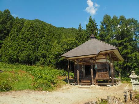 前沢曲家集落　薬師堂 曲家,前沢,福島県の写真素材