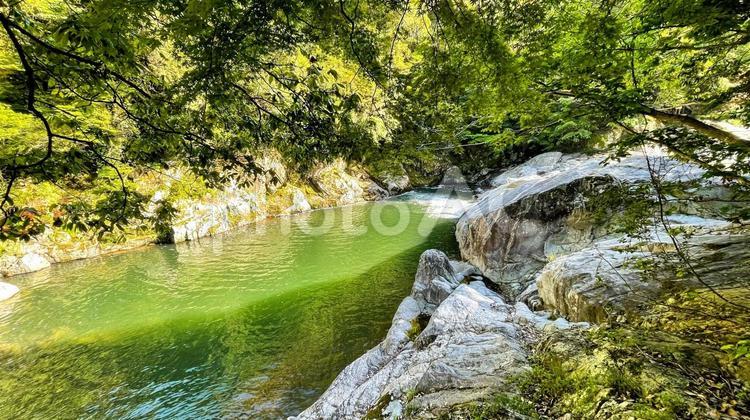 雄淵雌淵公園の奇石渓谷美 雄淵雌淵公園,佐賀市,古湯温泉の写真素材