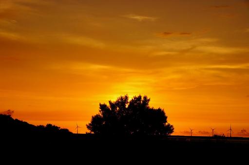夕方の風景 夕方の風景の写真